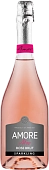 Вино игристое Аморе Мио, Розовое Брют 0,75л